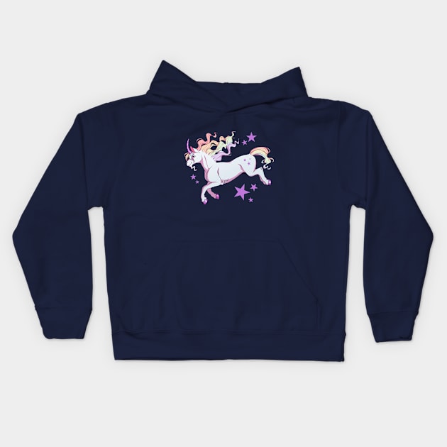 Pastel Unicorn Kids Hoodie by indigoats